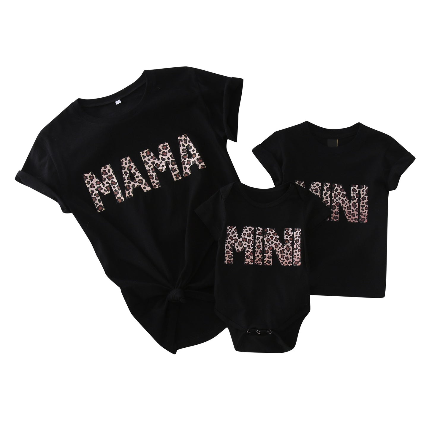 Mama And Mini Leopard Print Matching T-Shirts