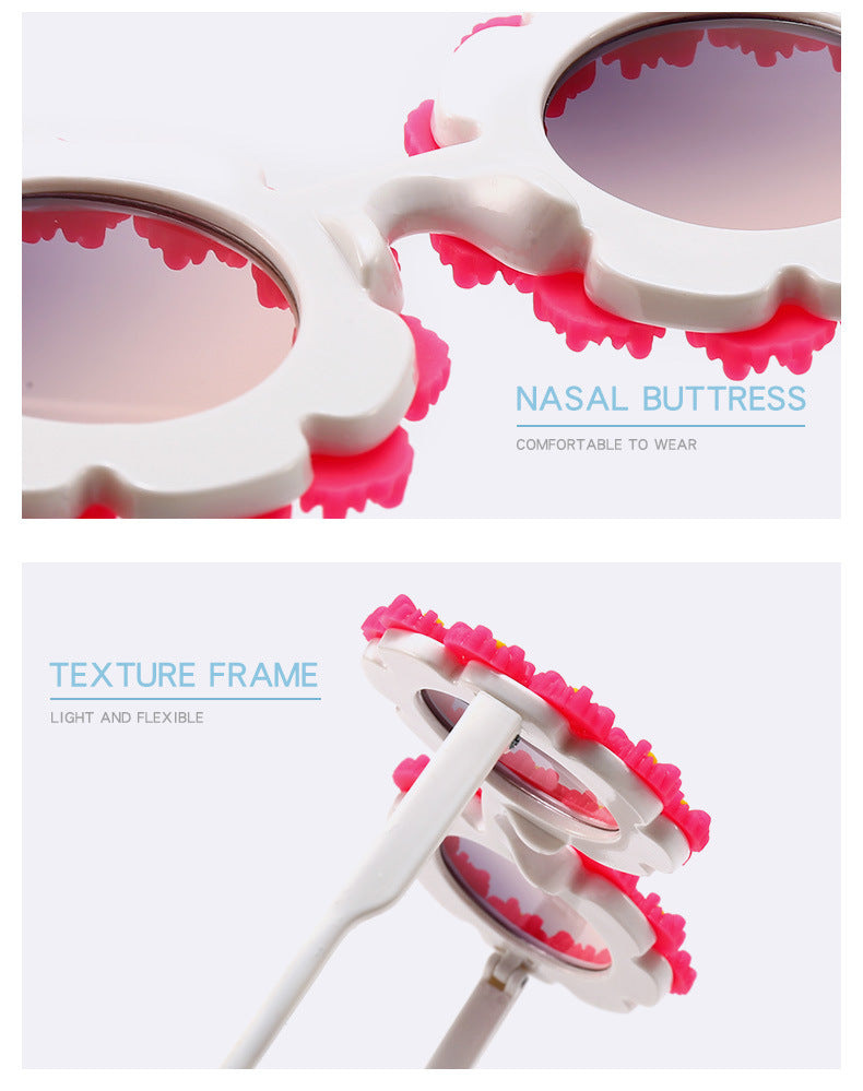 UV Protection Daisy Covered Sunglasses