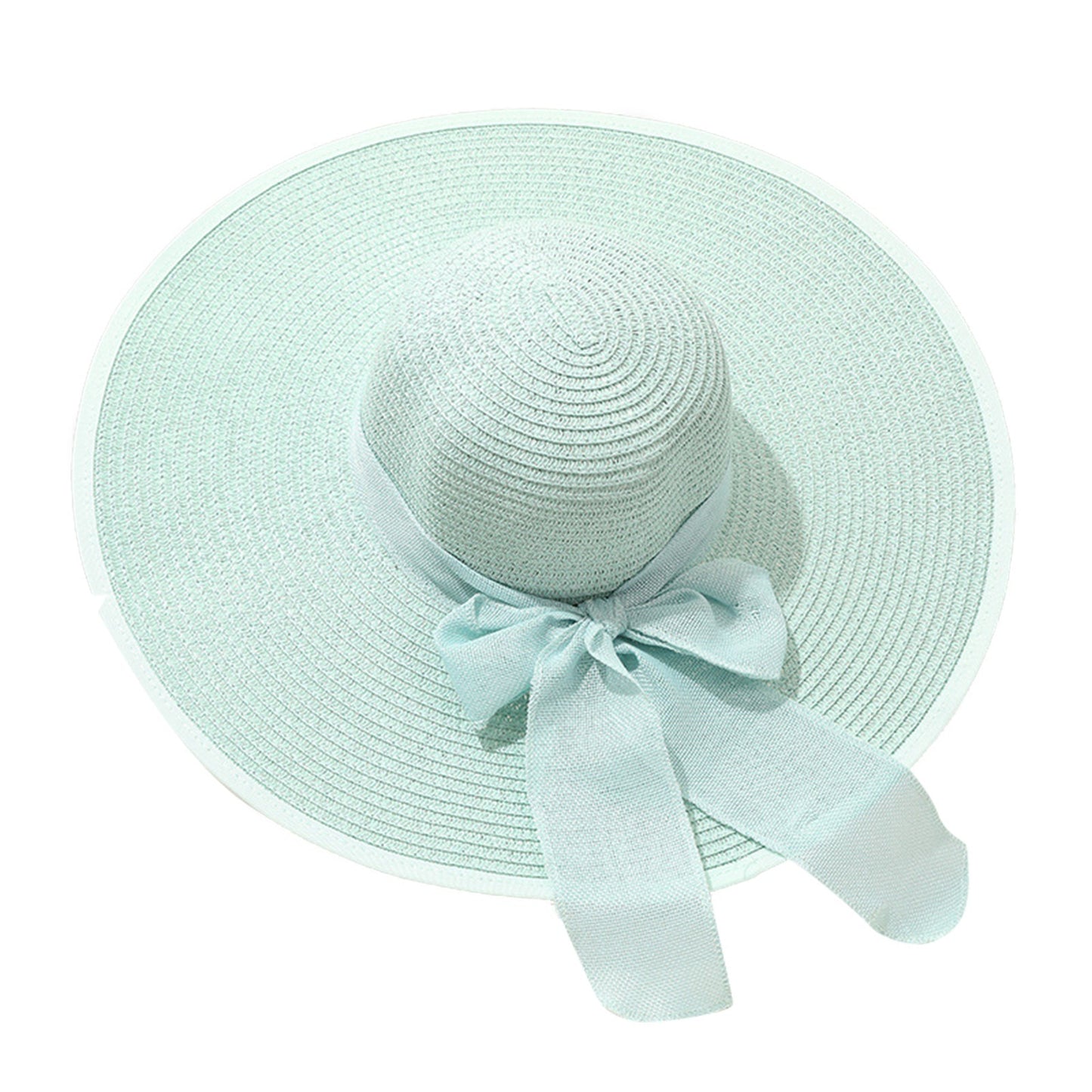 "Vacation Mood: On" Big Brim Sun Hat with Bow