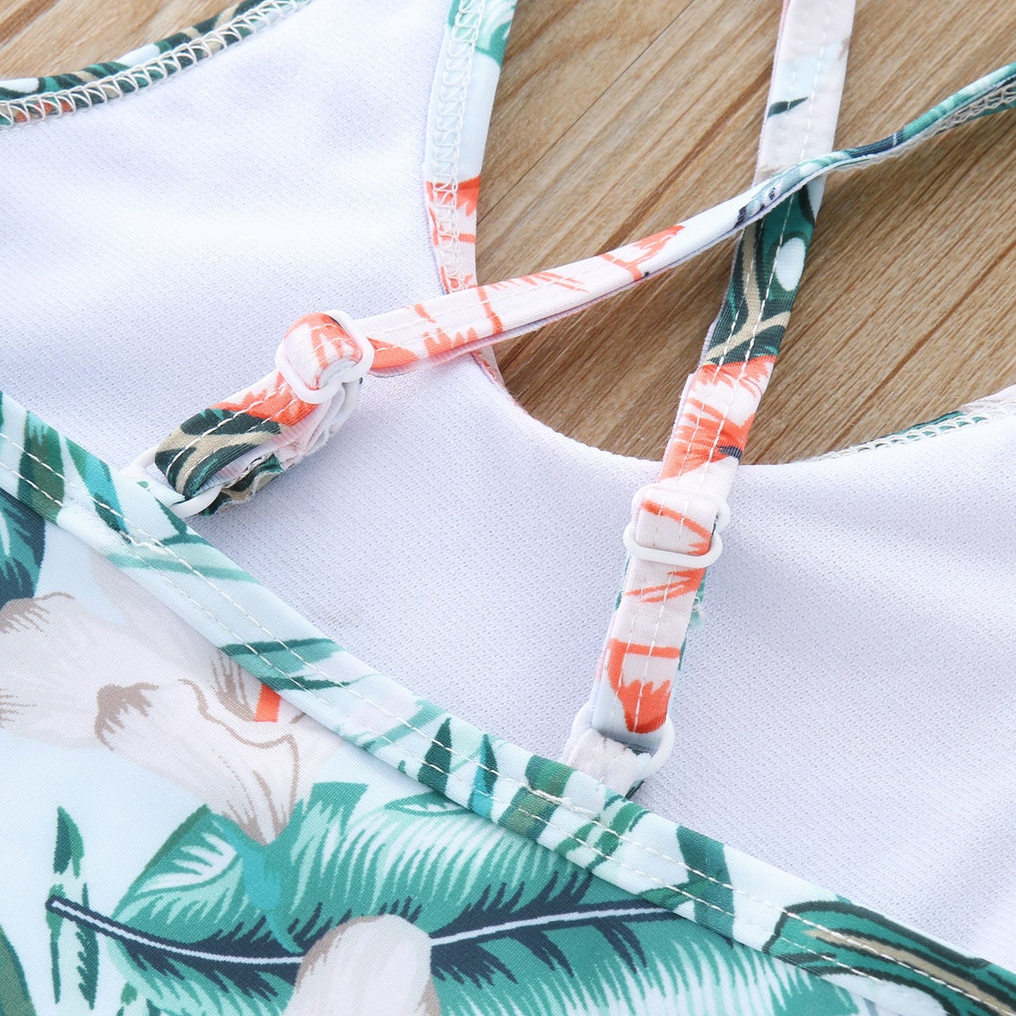 "Tropic Like It's Hot" Floral Leaf Matching Family Swimwear