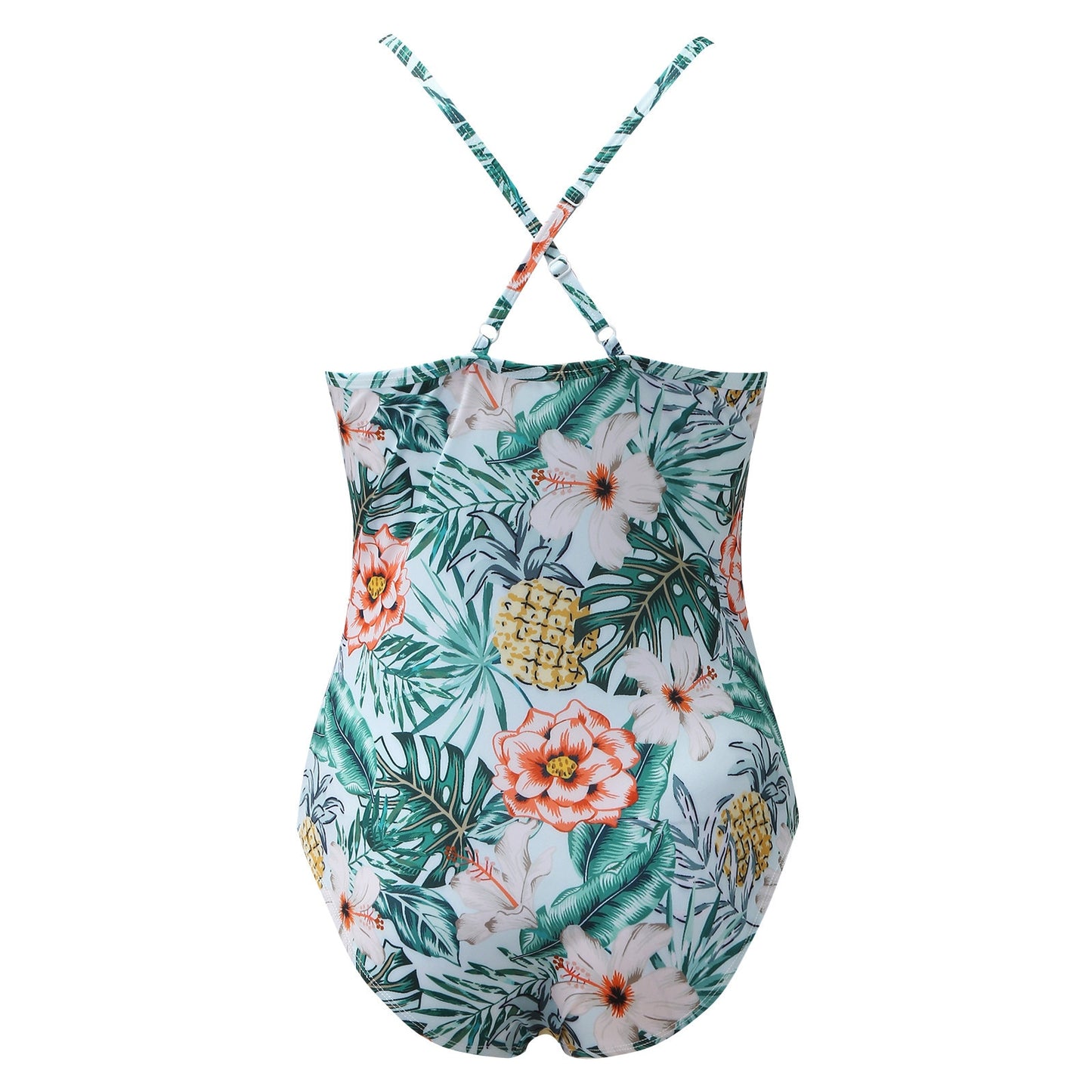 "Tropic Like It's Hot" Floral Leaf Matching Family Swimwear