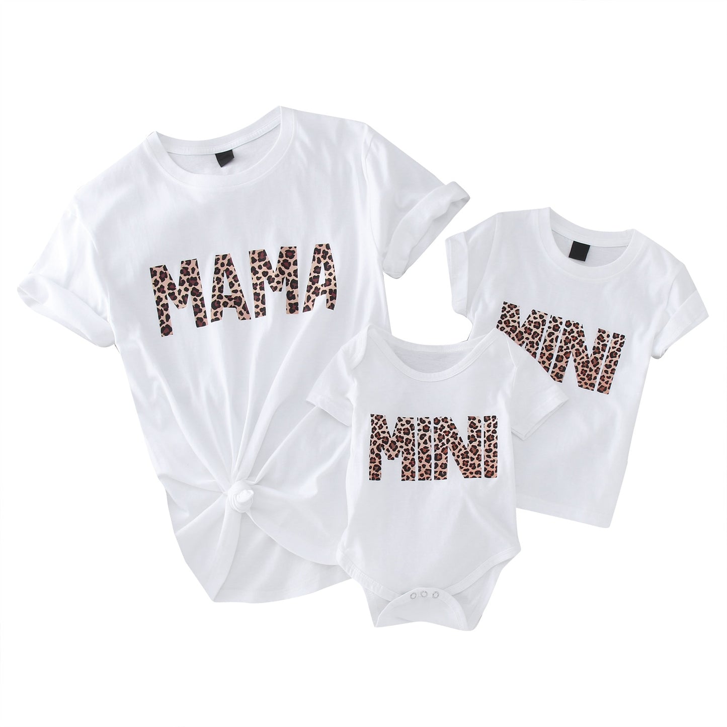 Mama And Mini Leopard Print Matching T-Shirts