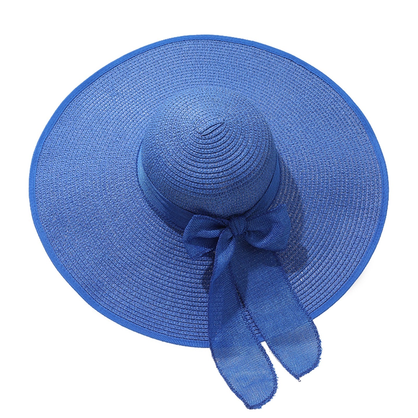"Vacation Mood: On" Big Brim Sun Hat with Bow