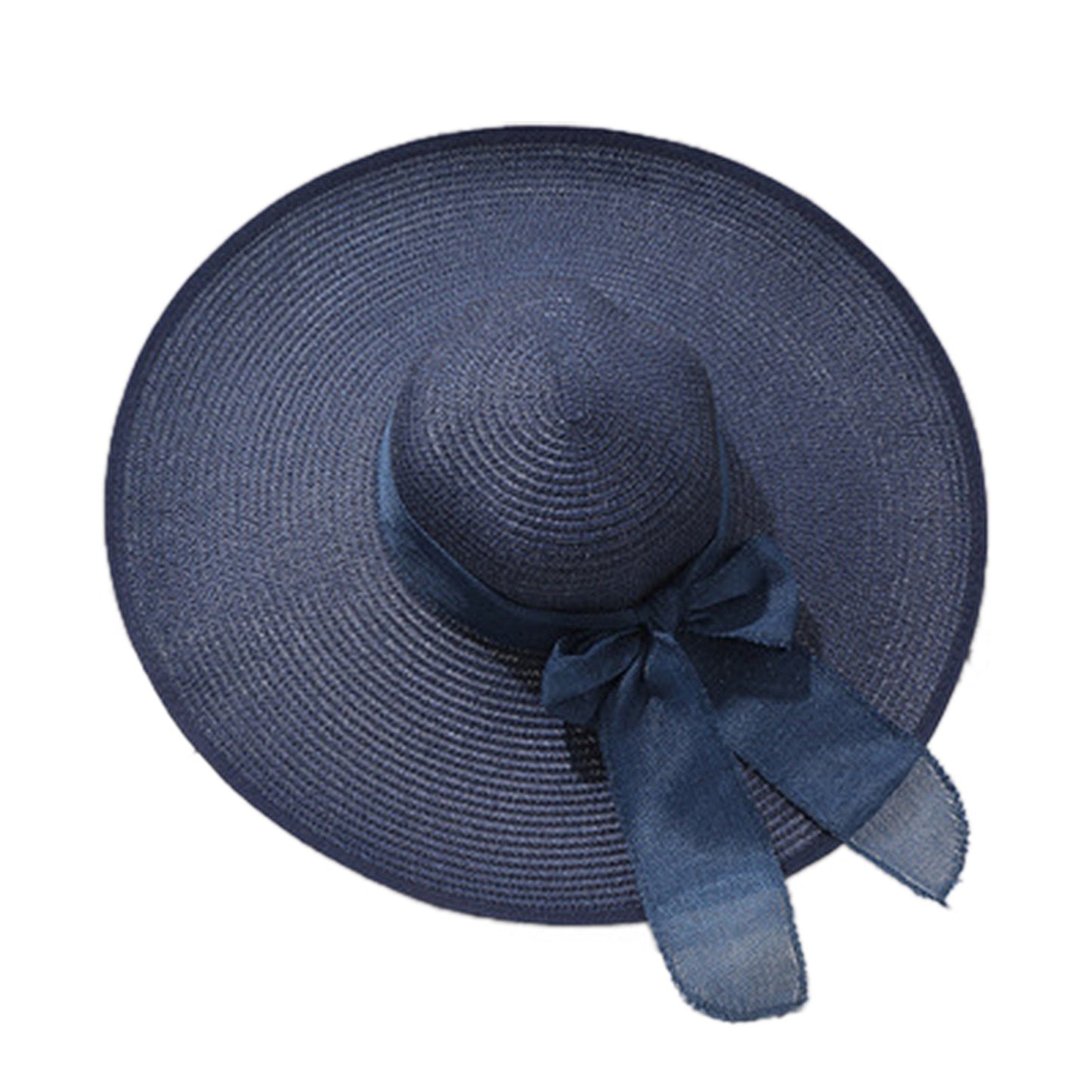 "Vacation Mood: On" Big Brim Sun Hat with Bow