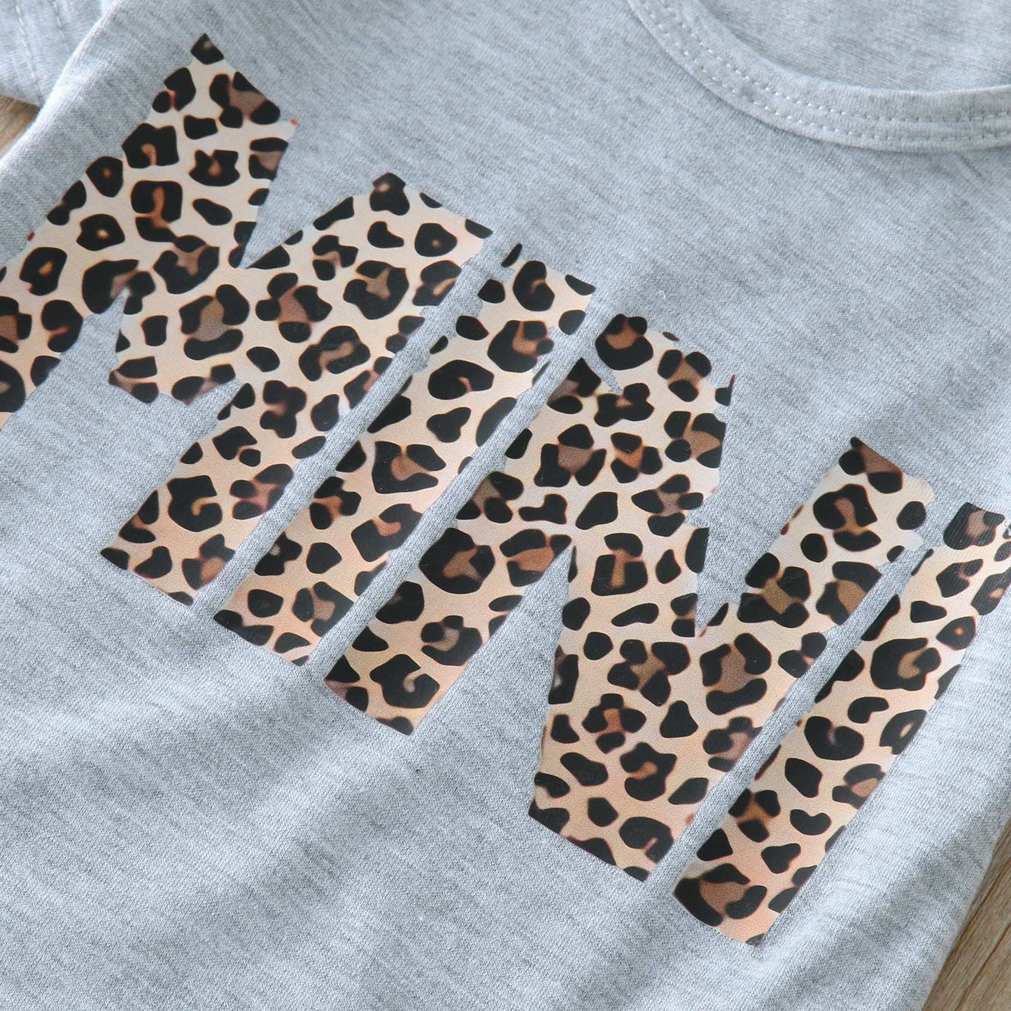 Mama And Mini Leopard Print Matching T-Shirts