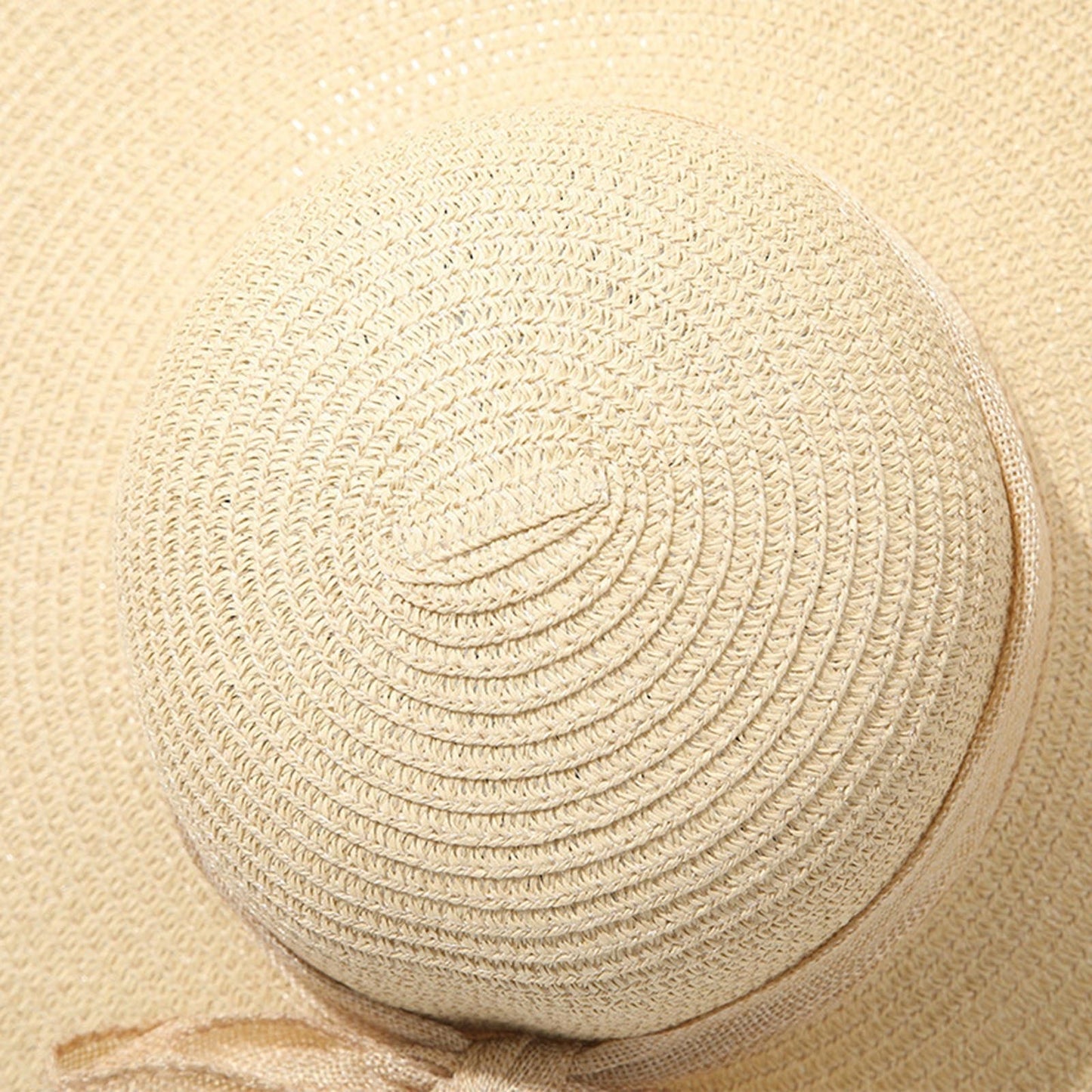 "Vacation Mood: On" Big Brim Sun Hat with Bow