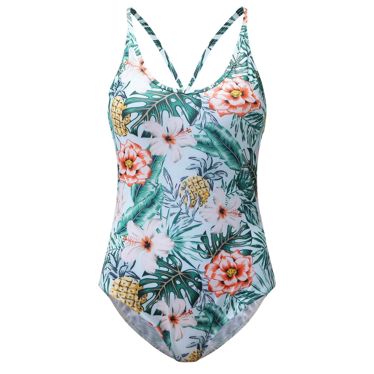 "Tropic Like It's Hot" Floral Leaf Matching Family Swimwear