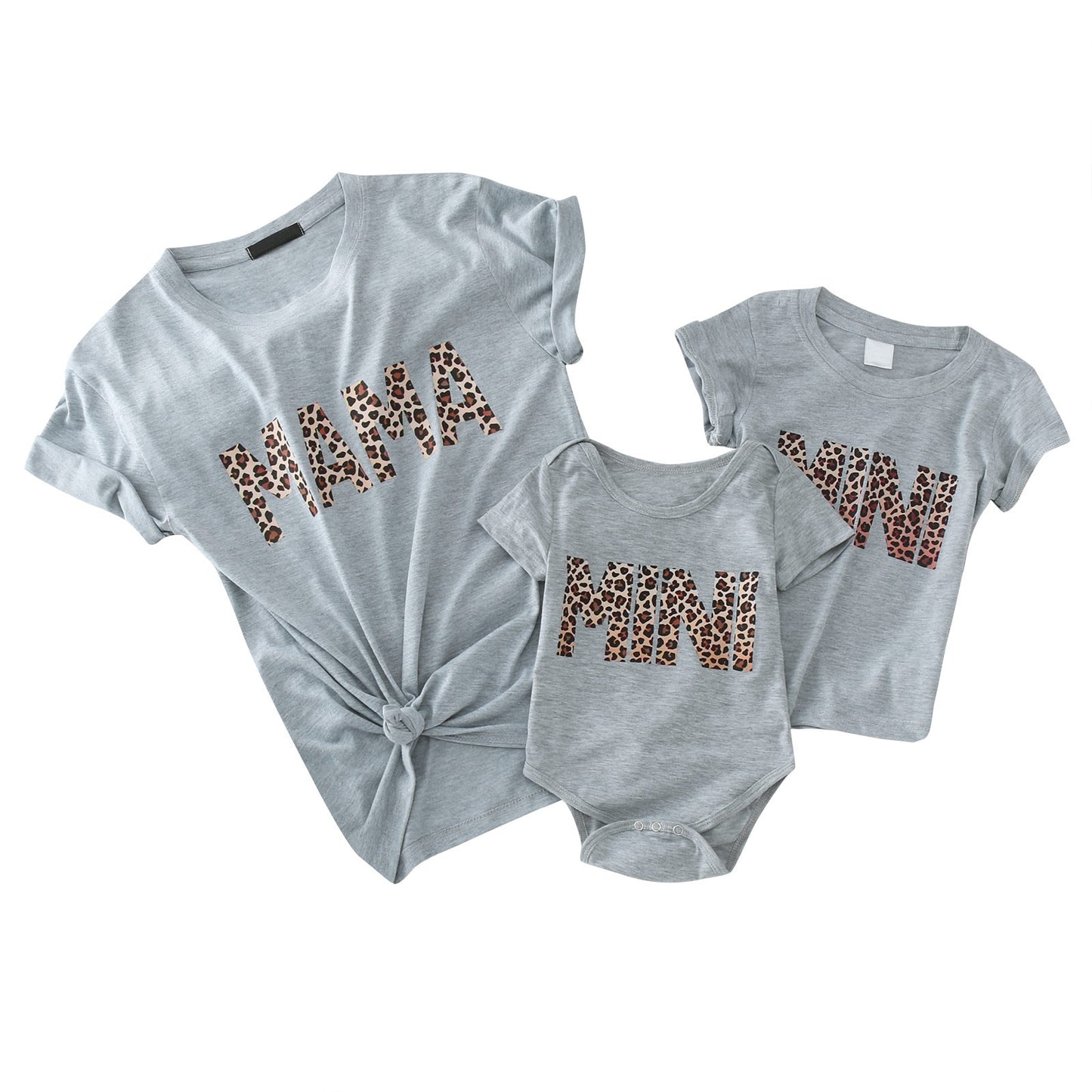 Mama And Mini Leopard Print Matching T-Shirts
