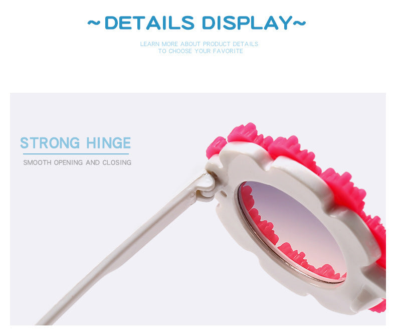 UV Protection Daisy Covered Sunglasses