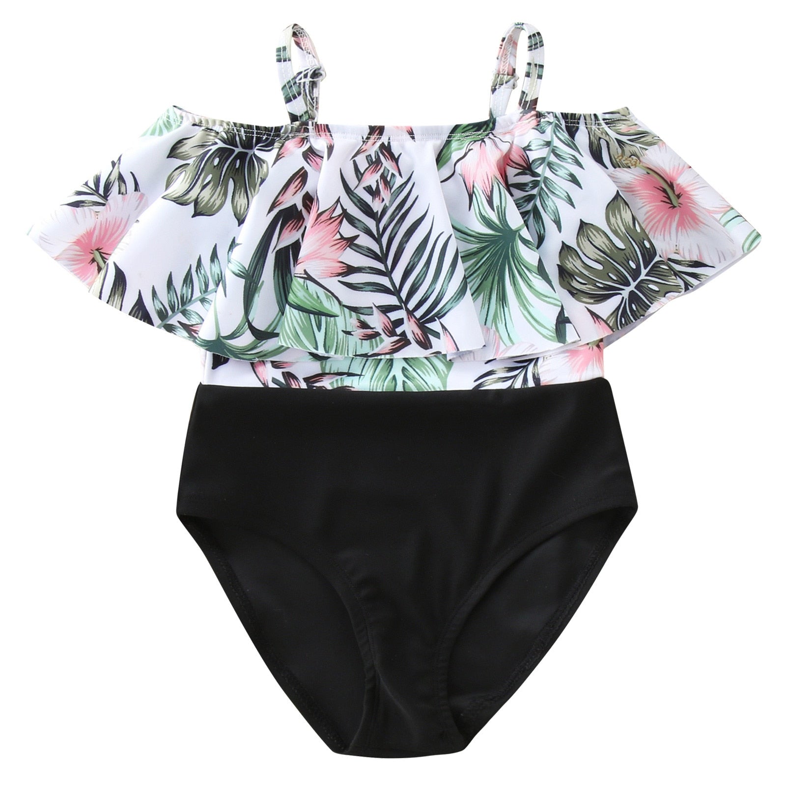 Seek to Sea More Leaf Print Matching Family Swimwear